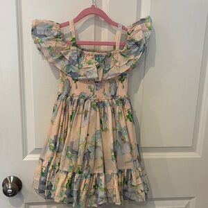Janie and Jack Pastel Floral Ruffle Dress